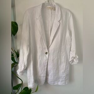 Christian Siriano White Women's Blazer